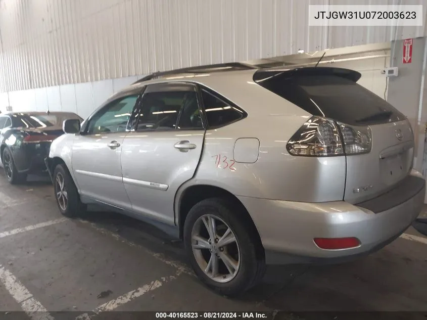 JTJGW31U072003623 2007 Lexus Rx 400H 400H