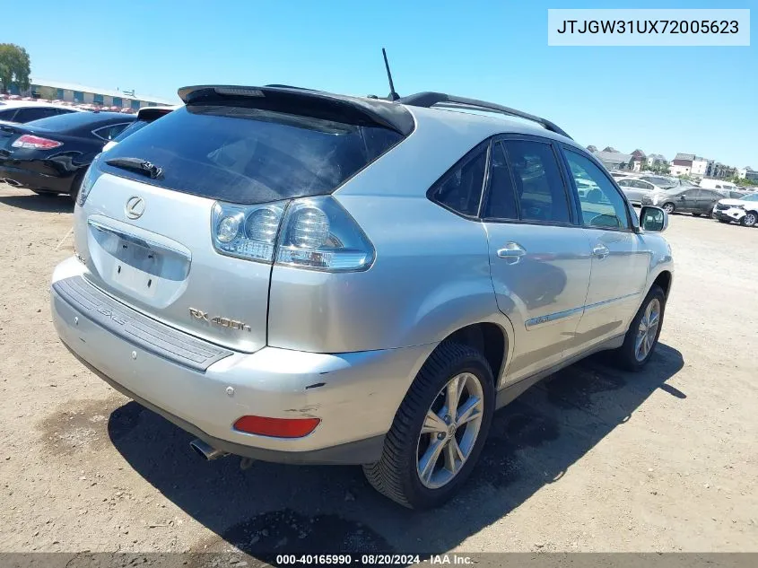 2007 Lexus Rx 400H VIN: JTJGW31UX72005623 Lot: 40165990