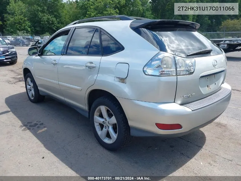 2007 Lexus Rx 350 VIN: 2T2HK31U17C011066 Lot: 40173701