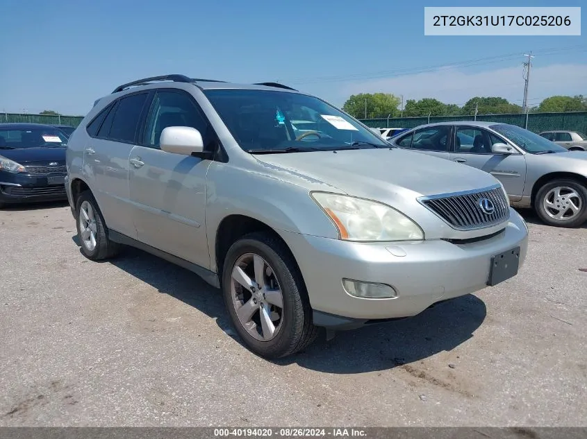 2T2GK31U17C025206 2007 Lexus Rx 350