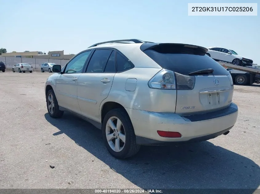 2T2GK31U17C025206 2007 Lexus Rx 350