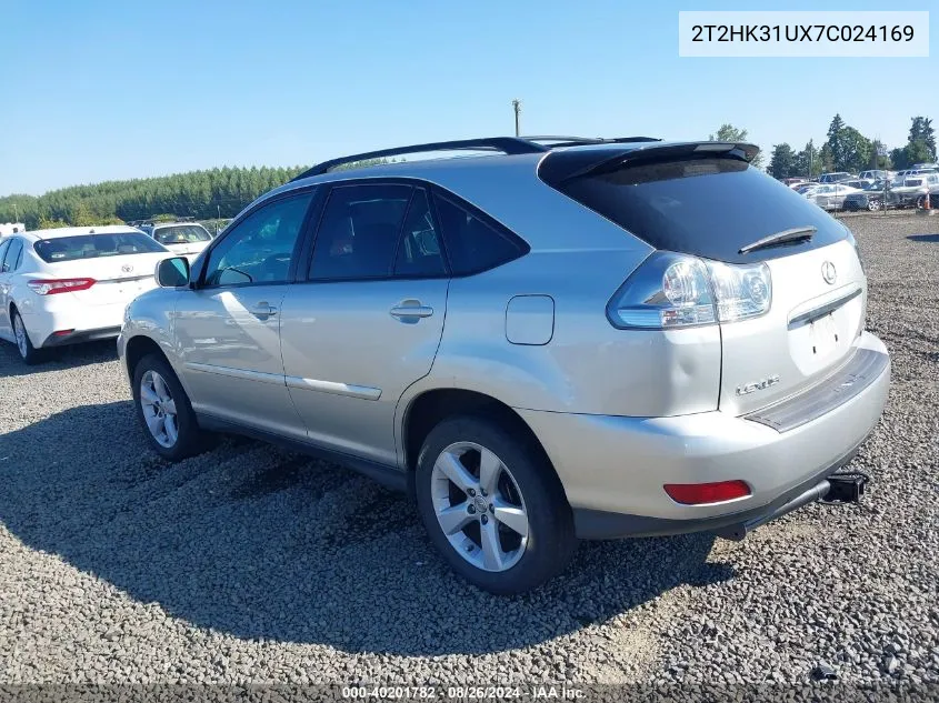 2007 Lexus Rx 350 VIN: 2T2HK31UX7C024169 Lot: 40201782