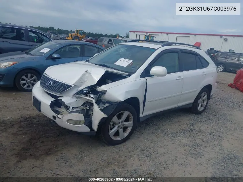 2007 Lexus Rx 350 350 VIN: 2T2GK31U67C003976 Lot: 40265902