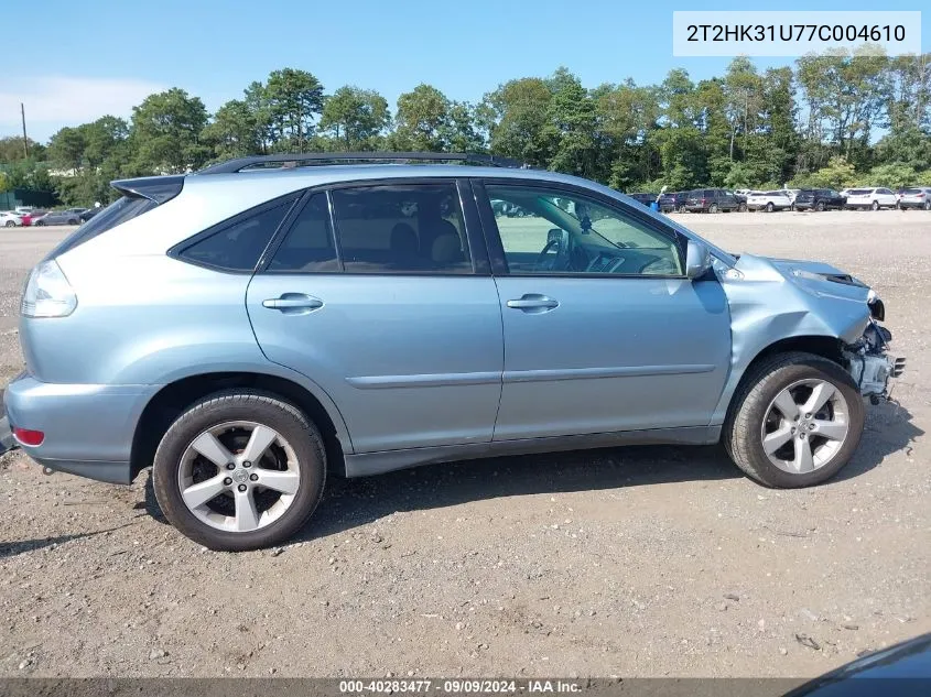 2007 Lexus Rx 350 VIN: 2T2HK31U77C004610 Lot: 40283477