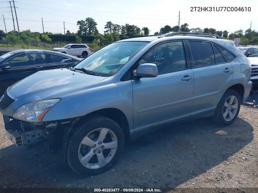 2007 Lexus Rx 350 VIN: 2T2HK31U77C004610 Lot: 40283477