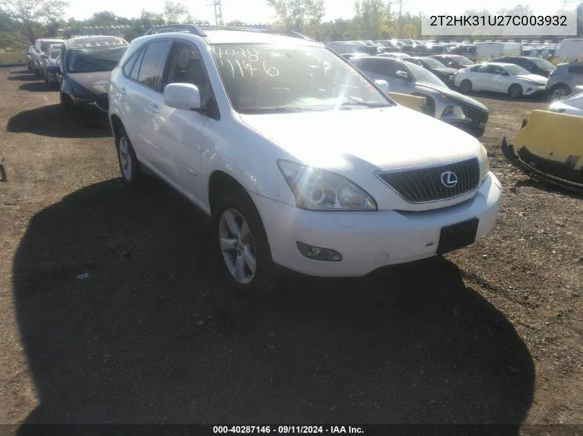 2T2HK31U27C003932 2007 Lexus Rx 350