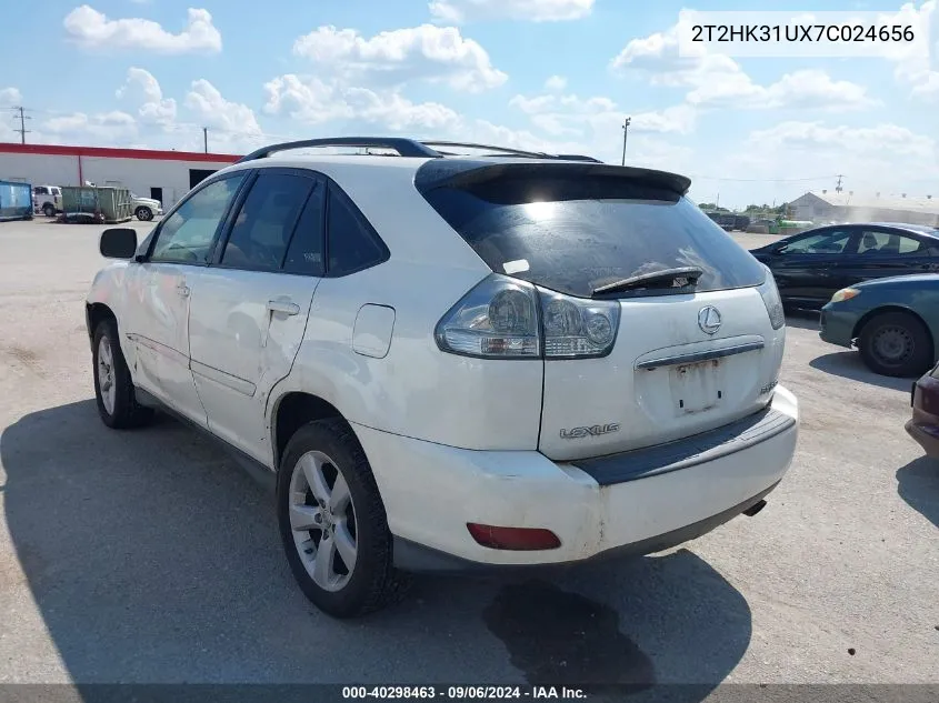 2T2HK31UX7C024656 2007 Lexus Rx 350