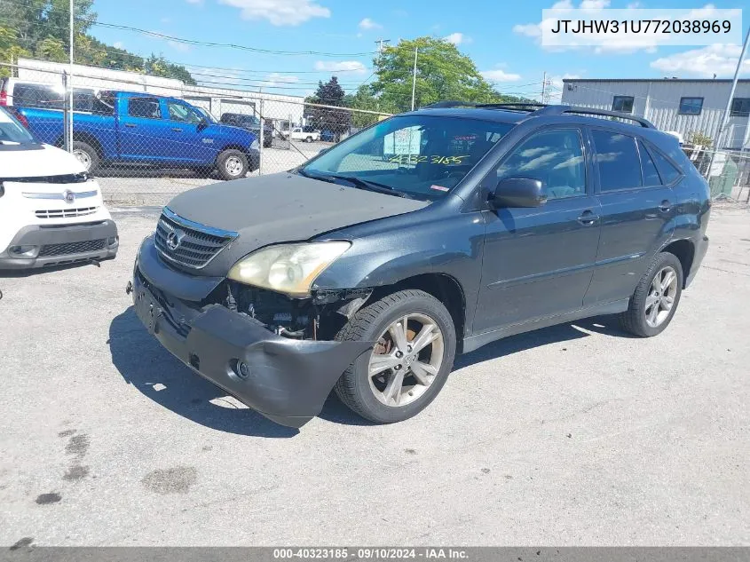 2007 Lexus Rx 400H VIN: JTJHW31U772038969 Lot: 40323185