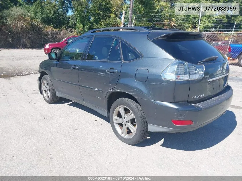 2007 Lexus Rx 400H VIN: JTJHW31U772038969 Lot: 40323185