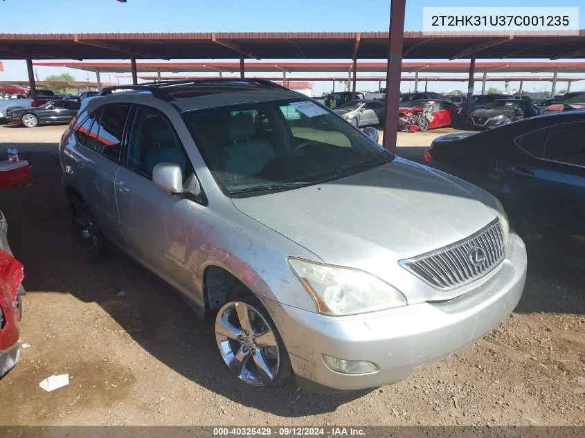 2007 Lexus Rx 350 350 VIN: 2T2HK31U37C001235 Lot: 40325429