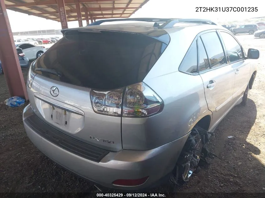 2007 Lexus Rx 350 350 VIN: 2T2HK31U37C001235 Lot: 40325429