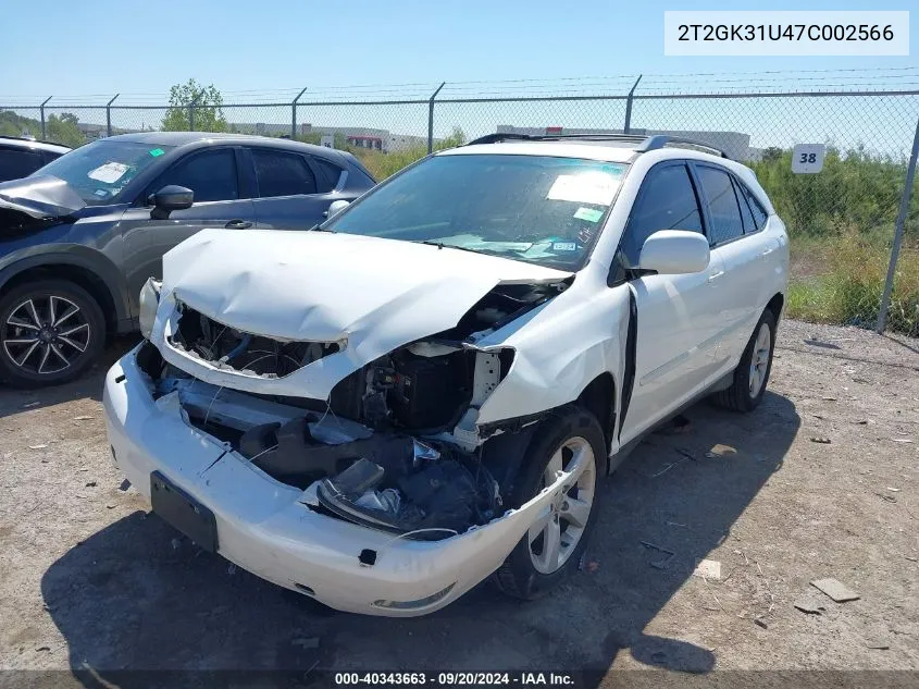 2T2GK31U47C002566 2007 Lexus Rx 350