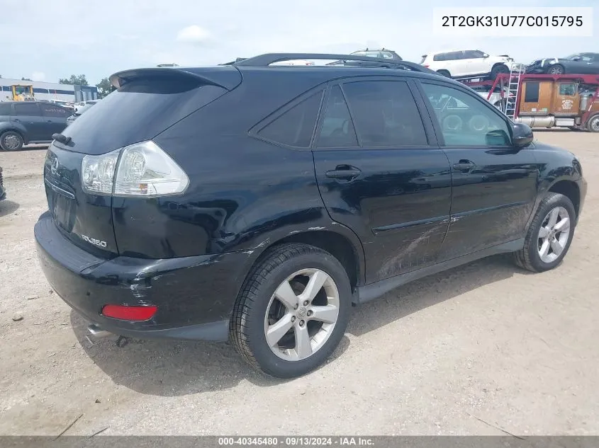 2T2GK31U77C015795 2007 Lexus Rx 350