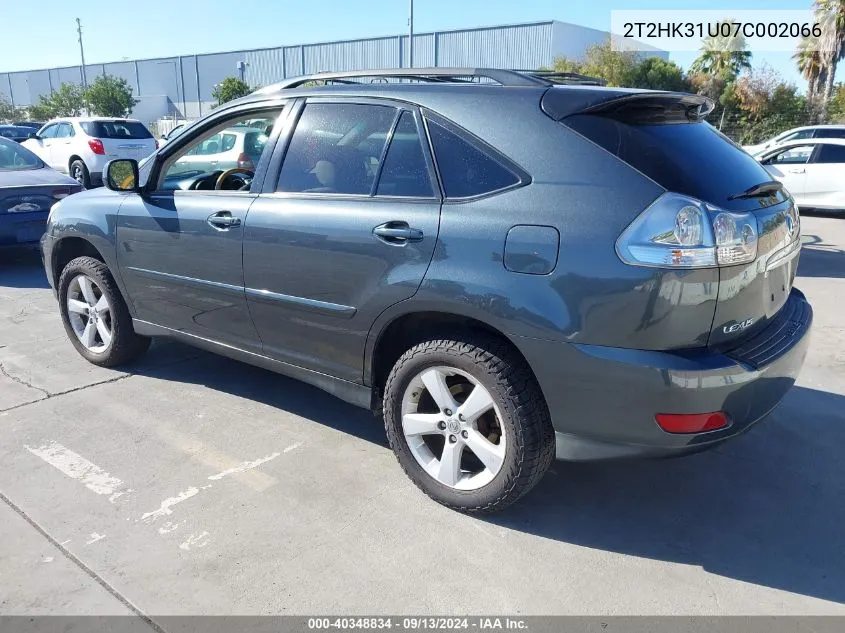 2007 Lexus Rx 350 350 VIN: 2T2HK31U07C002066 Lot: 40348834