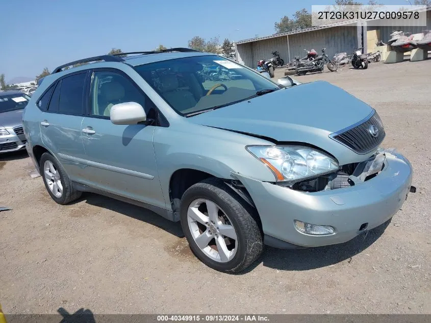 2007 Lexus Rx 350 VIN: 2T2GK31U27C009578 Lot: 40349915