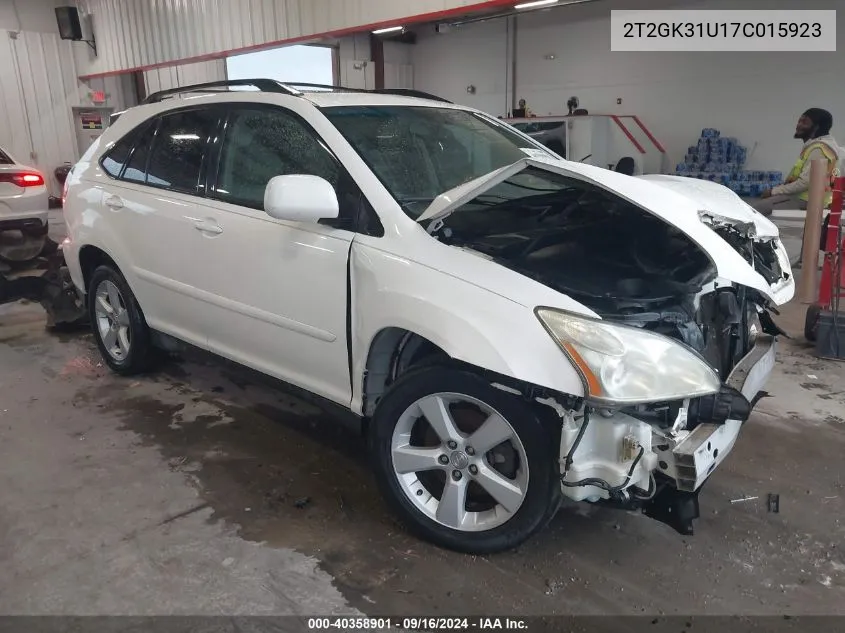 2007 Lexus Rx 350 VIN: 2T2GK31U17C015923 Lot: 40358901