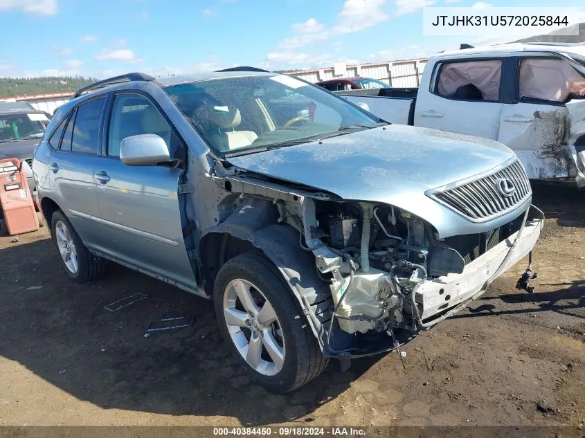 2007 Lexus Rx 350 VIN: JTJHK31U572025844 Lot: 40384450