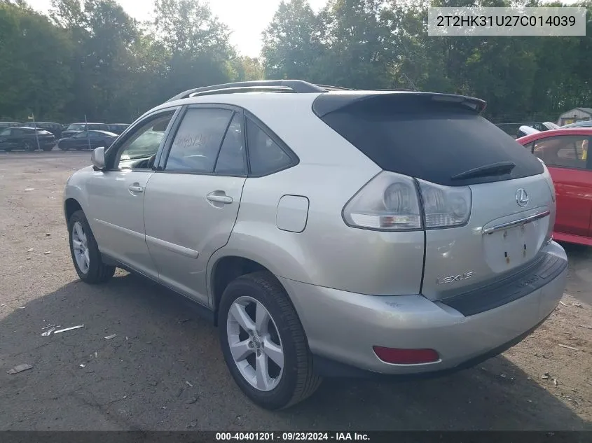 2T2HK31U27C014039 2007 Lexus Rx 350