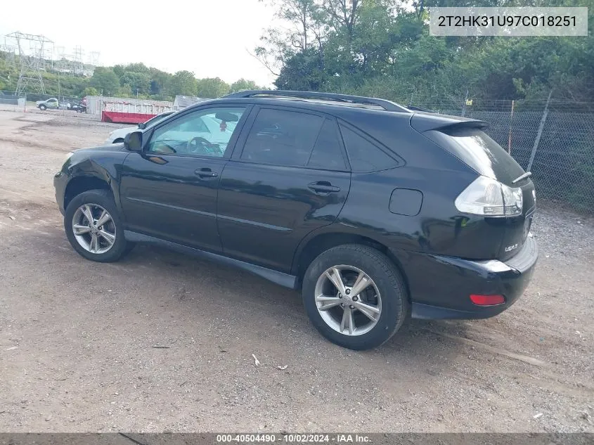 2T2HK31U97C018251 2007 Lexus Rx 350