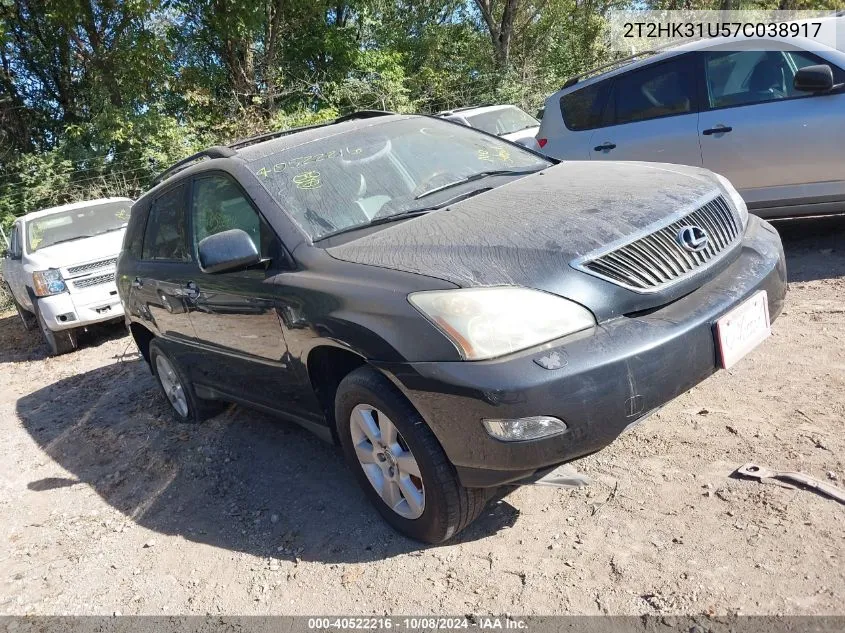 2007 Lexus Rx 350 VIN: 2T2HK31U57C038917 Lot: 40522216