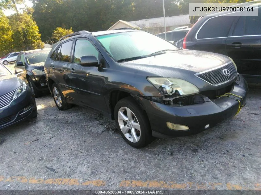 2007 Lexus Rx 350 VIN: JTJGK31U970008164 Lot: 40528504