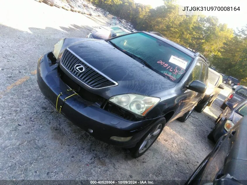 2007 Lexus Rx 350 VIN: JTJGK31U970008164 Lot: 40528504