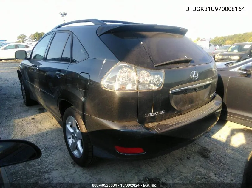 2007 Lexus Rx 350 VIN: JTJGK31U970008164 Lot: 40528504