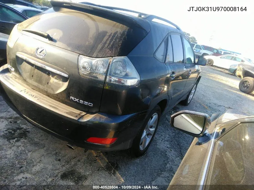 2007 Lexus Rx 350 VIN: JTJGK31U970008164 Lot: 40528504