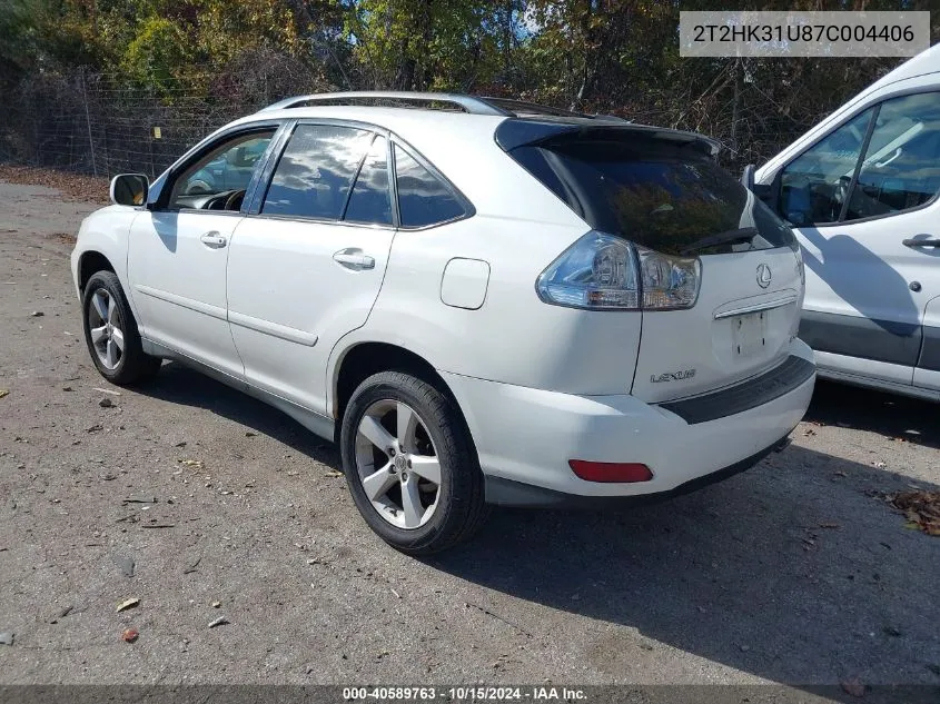 2T2HK31U87C004406 2007 Lexus Rx 350