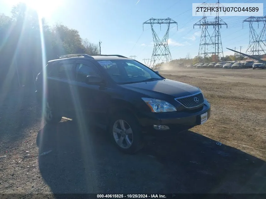 2007 Lexus Rx 350 VIN: 2T2HK31U07C044589 Lot: 40615825