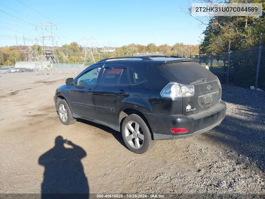 2007 Lexus Rx 350 VIN: 2T2HK31U07C044589 Lot: 40615825