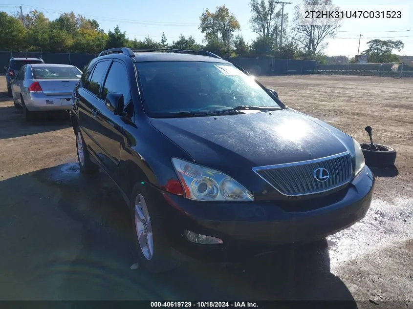 2007 Lexus Rx 350 VIN: 2T2HK31U47C031523 Lot: 40619729