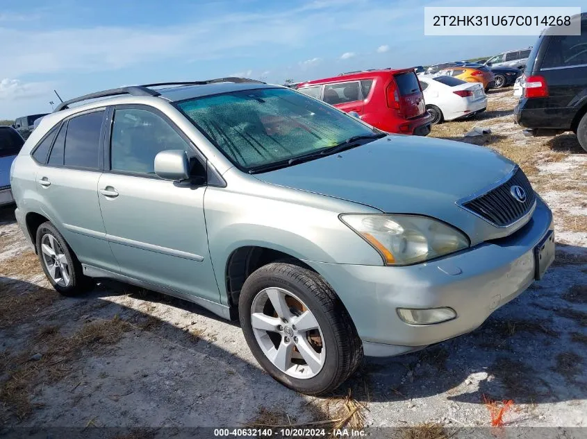 2007 Lexus Rx 350 350 VIN: 2T2HK31U67C014268 Lot: 40632140