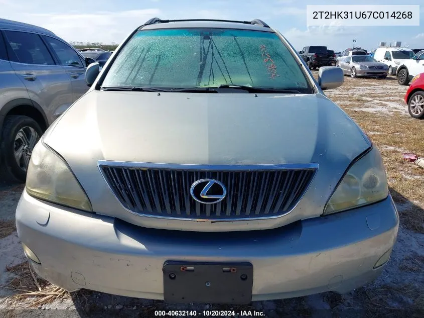 2007 Lexus Rx 350 350 VIN: 2T2HK31U67C014268 Lot: 40632140