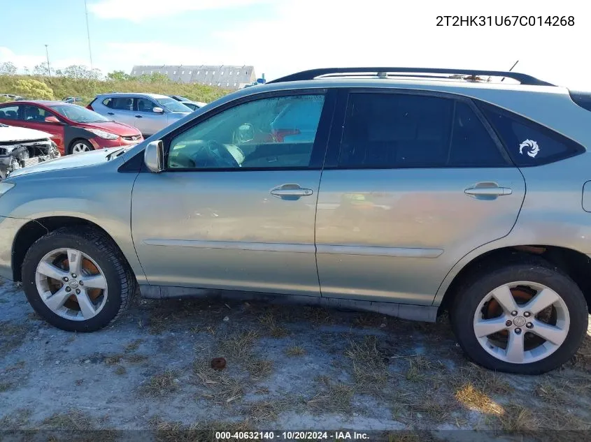 2007 Lexus Rx 350 350 VIN: 2T2HK31U67C014268 Lot: 40632140