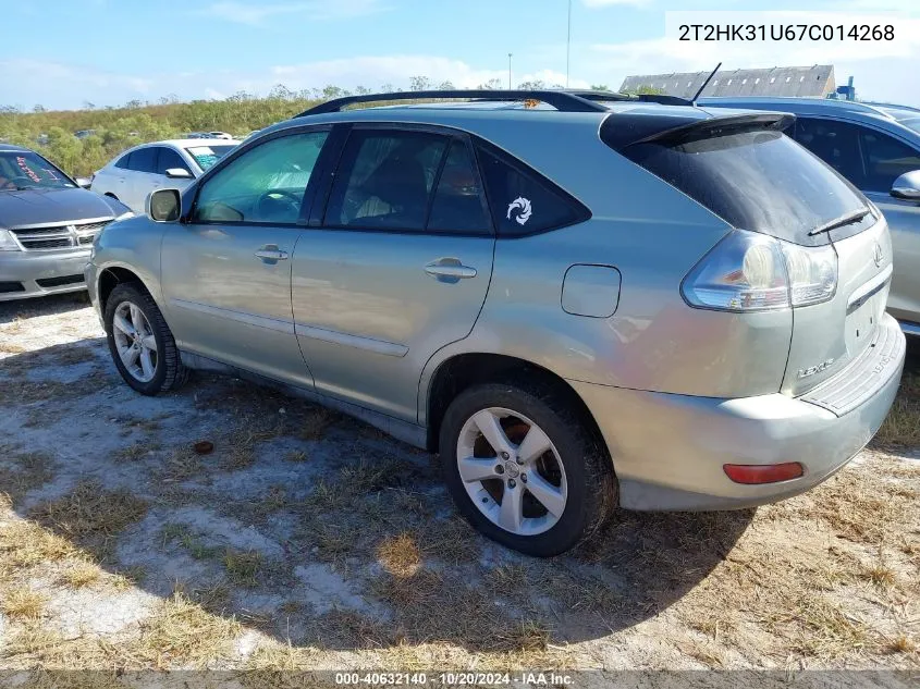 2007 Lexus Rx 350 350 VIN: 2T2HK31U67C014268 Lot: 40632140