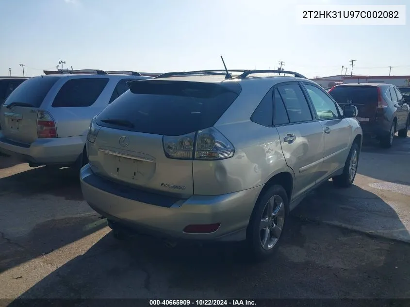 2007 Lexus Rx 350 VIN: 2T2HK31U97C002082 Lot: 40665909