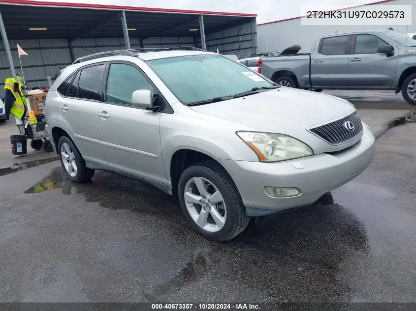 2007 Lexus Rx 350 VIN: 2T2HK31U97C029573 Lot: 40673357