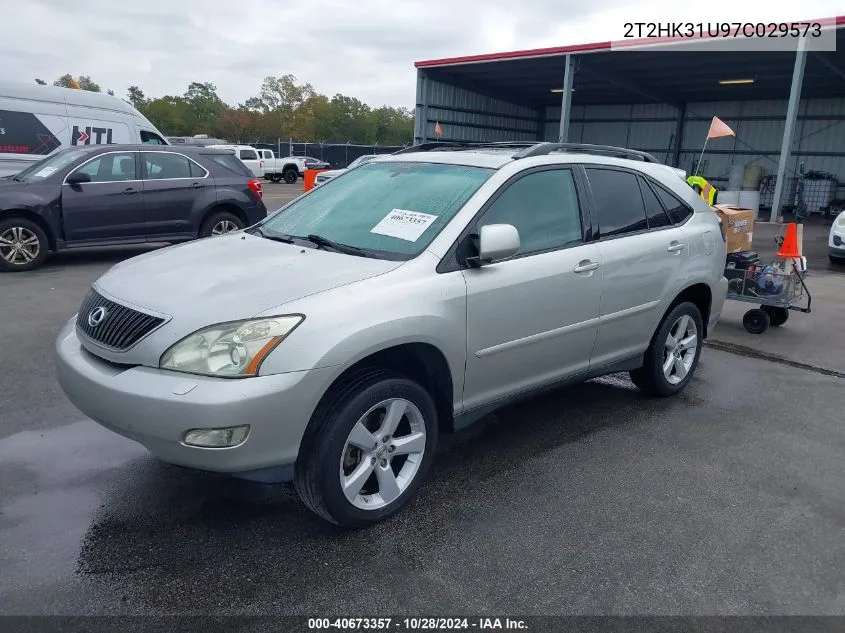 2007 Lexus Rx 350 VIN: 2T2HK31U97C029573 Lot: 40673357