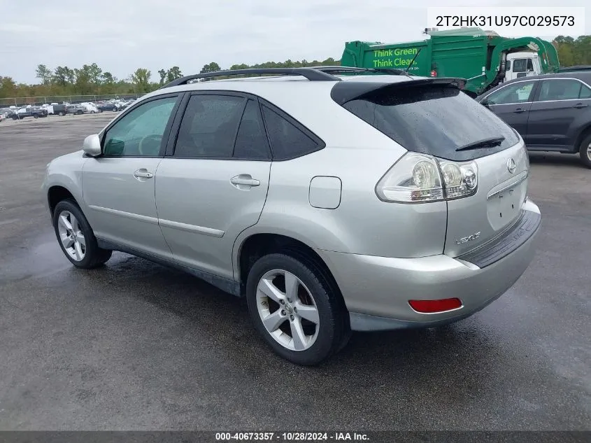 2007 Lexus Rx 350 VIN: 2T2HK31U97C029573 Lot: 40673357