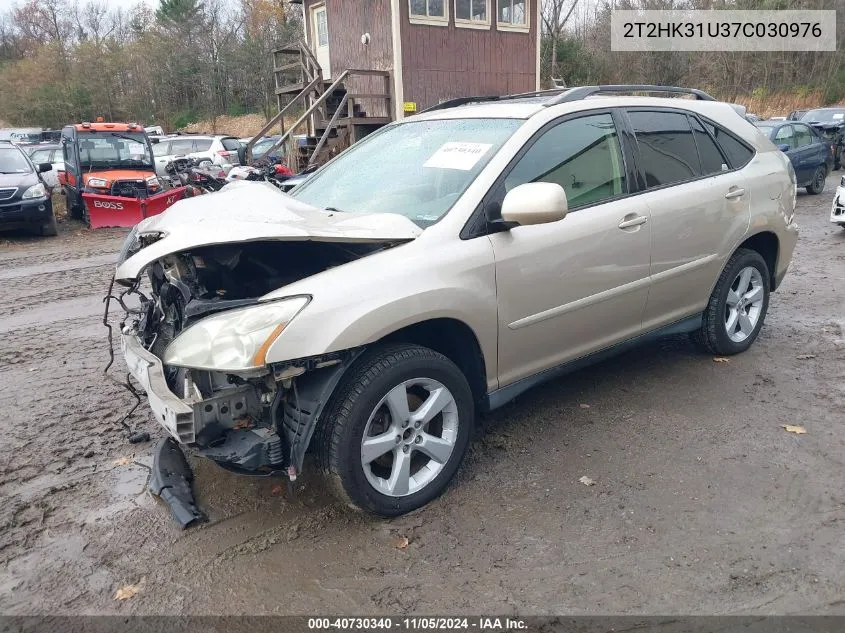 2007 Lexus Rx 350 VIN: 2T2HK31U37C030976 Lot: 40730340