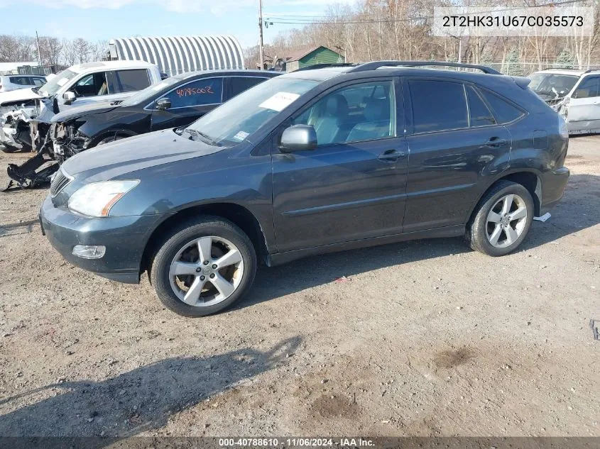 2007 Lexus Rx 350 VIN: 2T2HK31U67C035573 Lot: 40788610