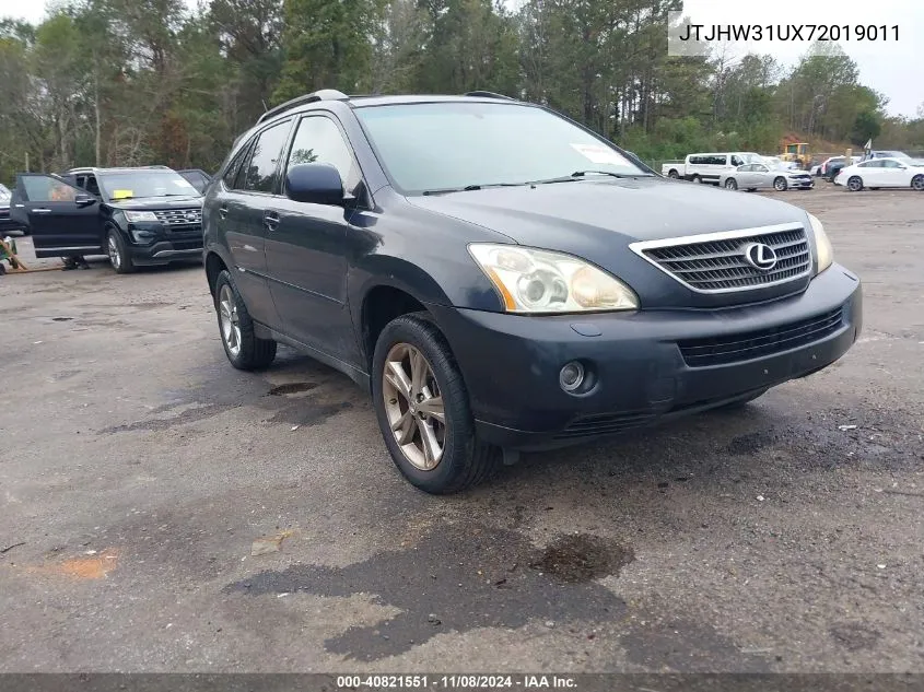 2007 Lexus Rx 400H VIN: JTJHW31UX72019011 Lot: 40821551