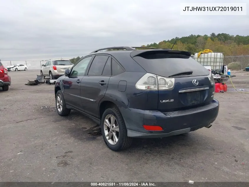 2007 Lexus Rx 400H VIN: JTJHW31UX72019011 Lot: 40821551