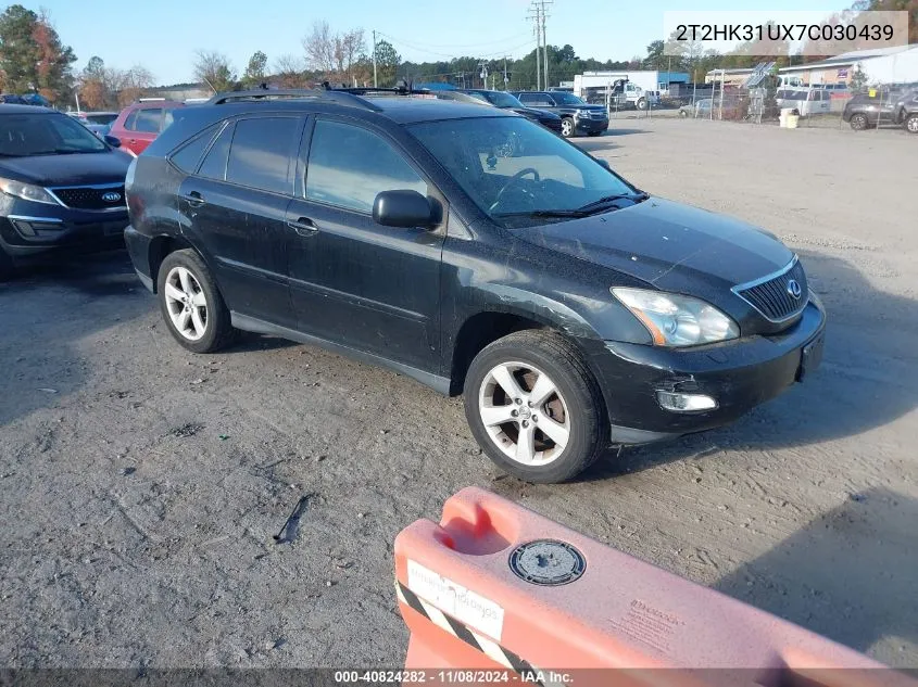 2007 Lexus Rx 350 VIN: 2T2HK31UX7C030439 Lot: 40824282