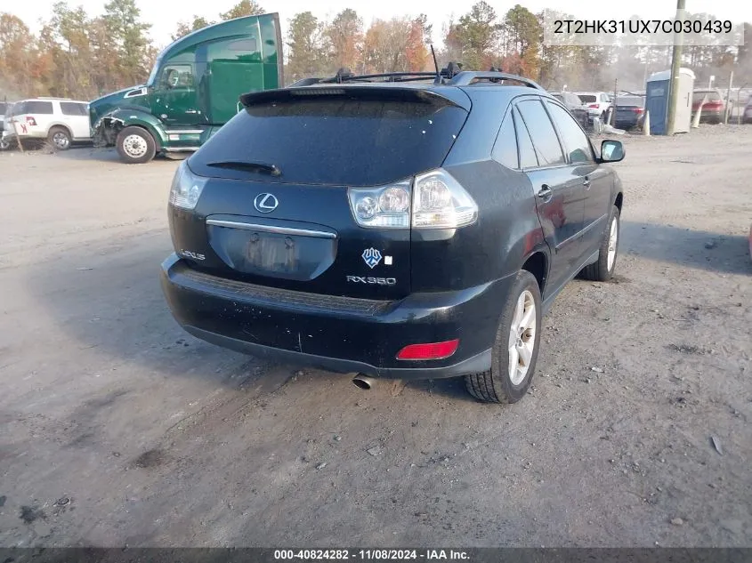 2007 Lexus Rx 350 VIN: 2T2HK31UX7C030439 Lot: 40824282