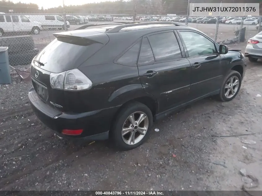 2007 Lexus Rx 400H VIN: JTJHW31UX72011376 Lot: 40843796