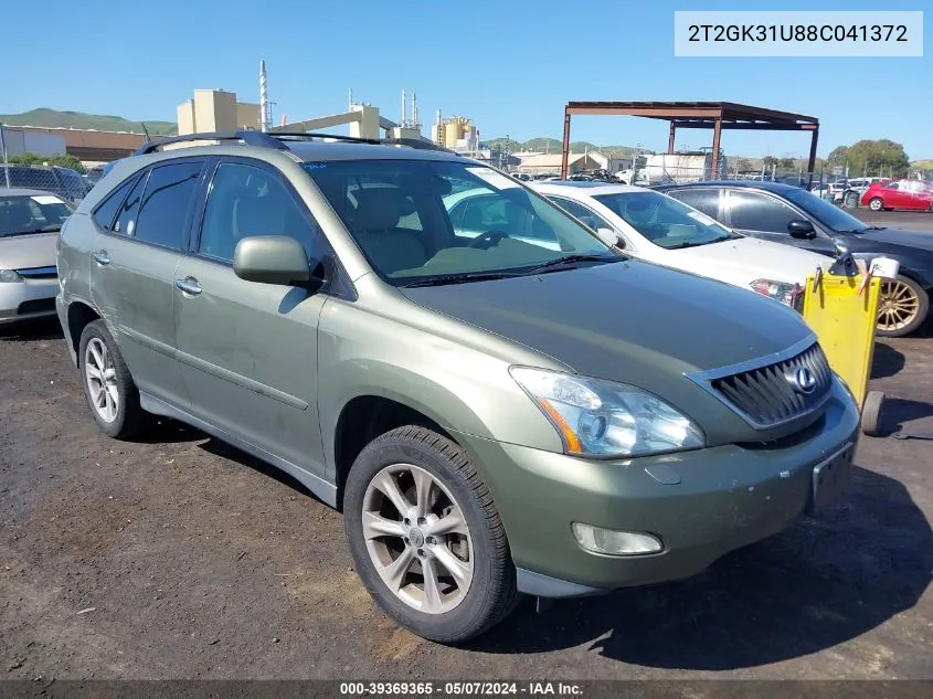 2008 Lexus Rx 350 VIN: 2T2GK31U88C041372 Lot: 39369365