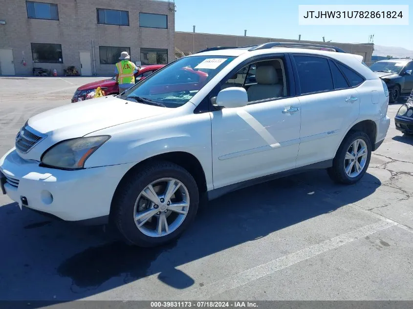 2008 Lexus Rx 400H VIN: JTJHW31U782861824 Lot: 39831173