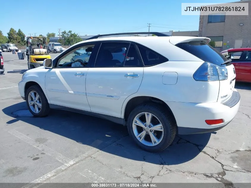 2008 Lexus Rx 400H VIN: JTJHW31U782861824 Lot: 39831173